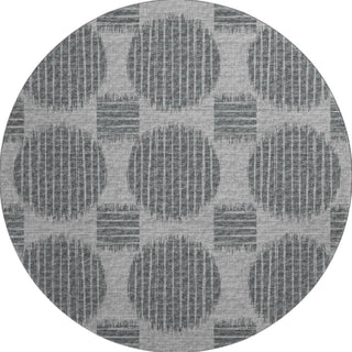 Piper Looms Mayfield Geometric Circles AMF119 Shadow Machine Washable Area Rug Round Main Image