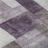 Piper Looms Mayfield Squares AMF1190 Eggplant Machine Washable Area Rug Swatch Image