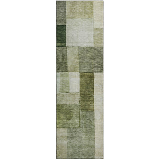Piper Looms Mayfield Squares AMF1190 Sage Machine Washable Area Rug Runner Main Image