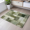 Piper Looms Mayfield Squares AMF1190 Sage Machine Washable Area Rug Scatter Lifestyle Image Feature