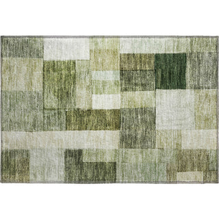 Piper Looms Mayfield Squares AMF1190 Sage Machine Washable Area Rug Scatter Main Image