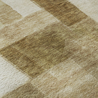 Piper Looms Mayfield Squares AMF1190 Terracotta Machine Washable Area Rug Swatch Image