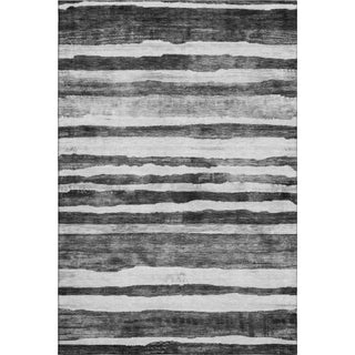 Piper Looms Mayfield Stripes AMF1191 Charcoal Machine Washable Area Rug main image