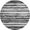 Piper Looms Mayfield Stripes AMF1191 Charcoal Machine Washable Area Rug Round Main Image