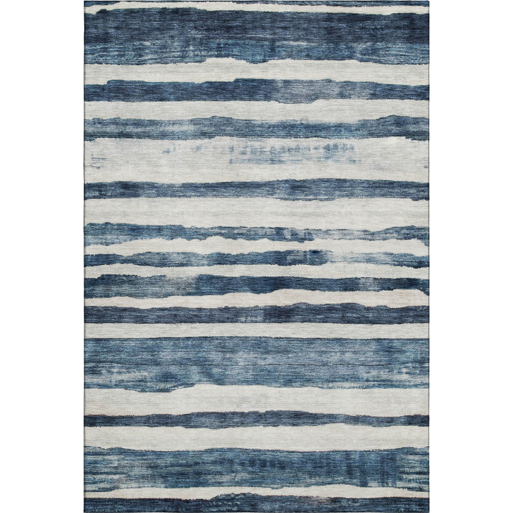 Piper Looms Mayfield Stripes AMF1191 Denim Machine Washable Area Rug main image