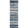 Piper Looms Mayfield Stripes AMF1191 Denim Machine Washable Area Rug Runner Main Image