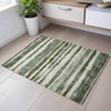 Piper Looms Mayfield Stripes AMF1191 Sage Machine Washable Area Rug Scatter Lifestyle Image Feature