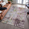 Piper Looms Mayfield Abstract AMF1194 Lavender Machine Washable Area Rug Lifestyle Image Feature