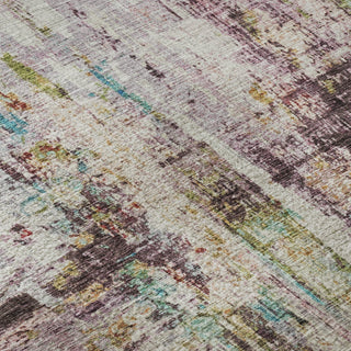 Piper Looms Mayfield Abstract AMF1194 Lavender Machine Washable Area Rug Swatch Image