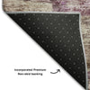 Piper Looms Mayfield Abstract AMF1196 Blush Machine Washable Area Rug Backing Image