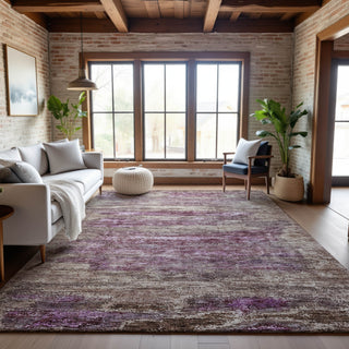 Piper Looms Mayfield Abstract AMF1196 Blush Machine Washable Area Rug Lifestyle Image Feature