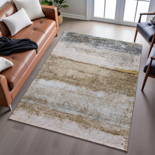 Piper Looms Mayfield Abstract AMF1197 Beige Machine Washable Area Rug Lifestyle Image Feature