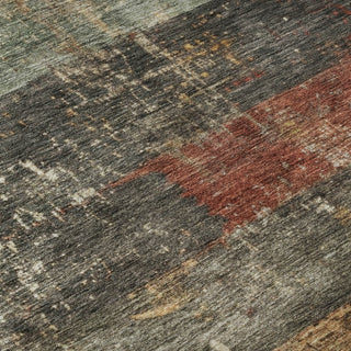 Piper Looms Mayfield Stripes AMF1198 Fern Machine Washable Area Rug Swatch Image
