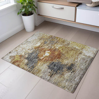 Piper Looms Mayfield Abstract AMF1199 Taupe Machine Washable Area Rug Scatter Lifestyle Image Feature