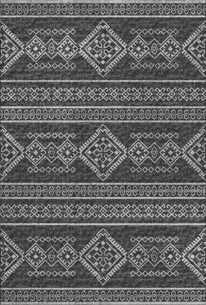 Piper Looms Mayfield Tribal Diamond AMF120 Gray Machine Washable Area Rug main image