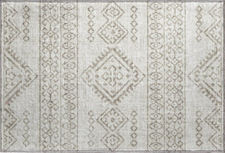 Piper Looms Mayfield Tribal Diamond AMF120 Taupe Machine Washable Area Rug Scatter Main Image