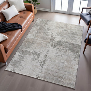 Piper Looms Mayfield Abstract AMF1200 Linen Machine Washable Area Rug Lifestyle Image Feature