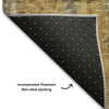 Piper Looms Mayfield Abstract AMF1201 Khaki Machine Washable Area Rug Backing Image