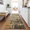 Piper Looms Mayfield Abstract AMF1201 Khaki Machine Washable Area Rug Runner Lifestyle Image Feature