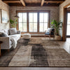 Piper Looms Mayfield Abstract AMF1202 Brown Machine Washable Area Rug Lifestyle Image Feature