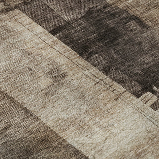 Piper Looms Mayfield Abstract AMF1202 Brown Machine Washable Area Rug Swatch Image