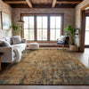 Piper Looms Mayfield Abstract AMF1203 Copper Machine Washable Area Rug Lifestyle Image Feature