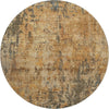 Piper Looms Mayfield Abstract AMF1203 Copper Machine Washable Area Rug Round Main Image
