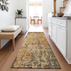 Piper Looms Mayfield Abstract AMF1203 Copper Machine Washable Area Rug Runner Lifestyle Image Feature