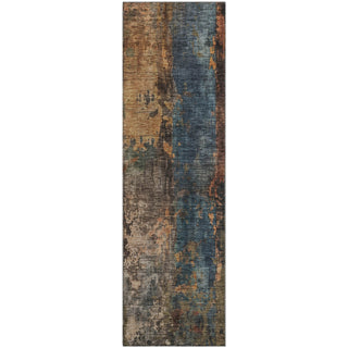 Piper Looms Mayfield Abstract AMF1204 Blue Machine Washable Area Rug Runner Main Image