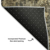 Piper Looms Mayfield Stripes AMF1204 Gray Machine Washable Area Rug Backing Image