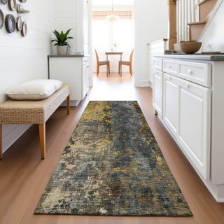 Piper Looms Mayfield Stripes AMF1204 Gray Machine Washable Area Rug Runner Lifestyle Image Feature