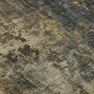 Piper Looms Mayfield Stripes AMF1204 Gray Machine Washable Area Rug Swatch Image