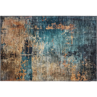 Piper Looms Mayfield Abstract AMF1206 Teal Machine Washable Area Rug Scatter Main Image
