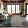 Piper Looms Mayfield Abstract AMF1207 Taupe Machine Washable Area Rug Lifestyle Image Feature