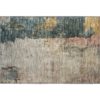 Piper Looms Mayfield Abstract AMF1207 Taupe Machine Washable Area Rug Scatter Main Image