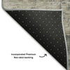 Piper Looms Mayfield Abstract AMF1208 Coffee Machine Washable Area Rug Backing Image