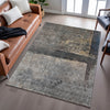 Piper Looms Mayfield Abstract AMF1208 Coffee Machine Washable Area Rug Lifestyle Image Feature