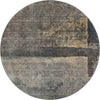 Piper Looms Mayfield Abstract AMF1208 Coffee Machine Washable Area Rug Round Main Image