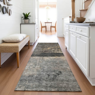 Piper Looms Mayfield Abstract AMF1208 Coffee Machine Washable Area Rug Runner Lifestyle Image Feature