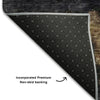 Piper Looms Mayfield Abstract AMF1209 Charcoal Machine Washable Area Rug Backing Image