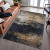 Piper Looms Mayfield Abstract AMF1209 Charcoal Machine Washable Area Rug Lifestyle Image Feature