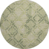 Piper Looms Mayfield Tribal AMF121 Green Machine Washable Area Rug Round Main Image