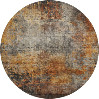 Piper Looms Mayfield Abstract AMF1210 Paprika Machine Washable Area Rug Round Main Image