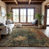 Piper Looms Mayfield Abstract AMF1211 Sage Machine Washable Area Rug Lifestyle Image Feature