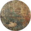 Piper Looms Mayfield Abstract AMF1211 Sage Machine Washable Area Rug Round Main Image