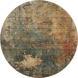 Piper Looms Mayfield Abstract AMF1211 Sage Machine Washable Area Rug Round Main Image