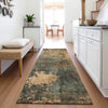Piper Looms Mayfield Abstract AMF1211 Sage Machine Washable Area Rug Runner Lifestyle Image Feature