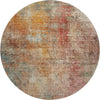 Piper Looms Mayfield Abstract AMF1213 Tan Machine Washable Area Rug Round Main Image