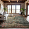 Piper Looms Mayfield Abstract AMF1214 Sage Machine Washable Area Rug Lifestyle Image Feature