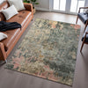Piper Looms Mayfield Abstract AMF1214 Sage Machine Washable Area Rug Lifestyle Image Feature